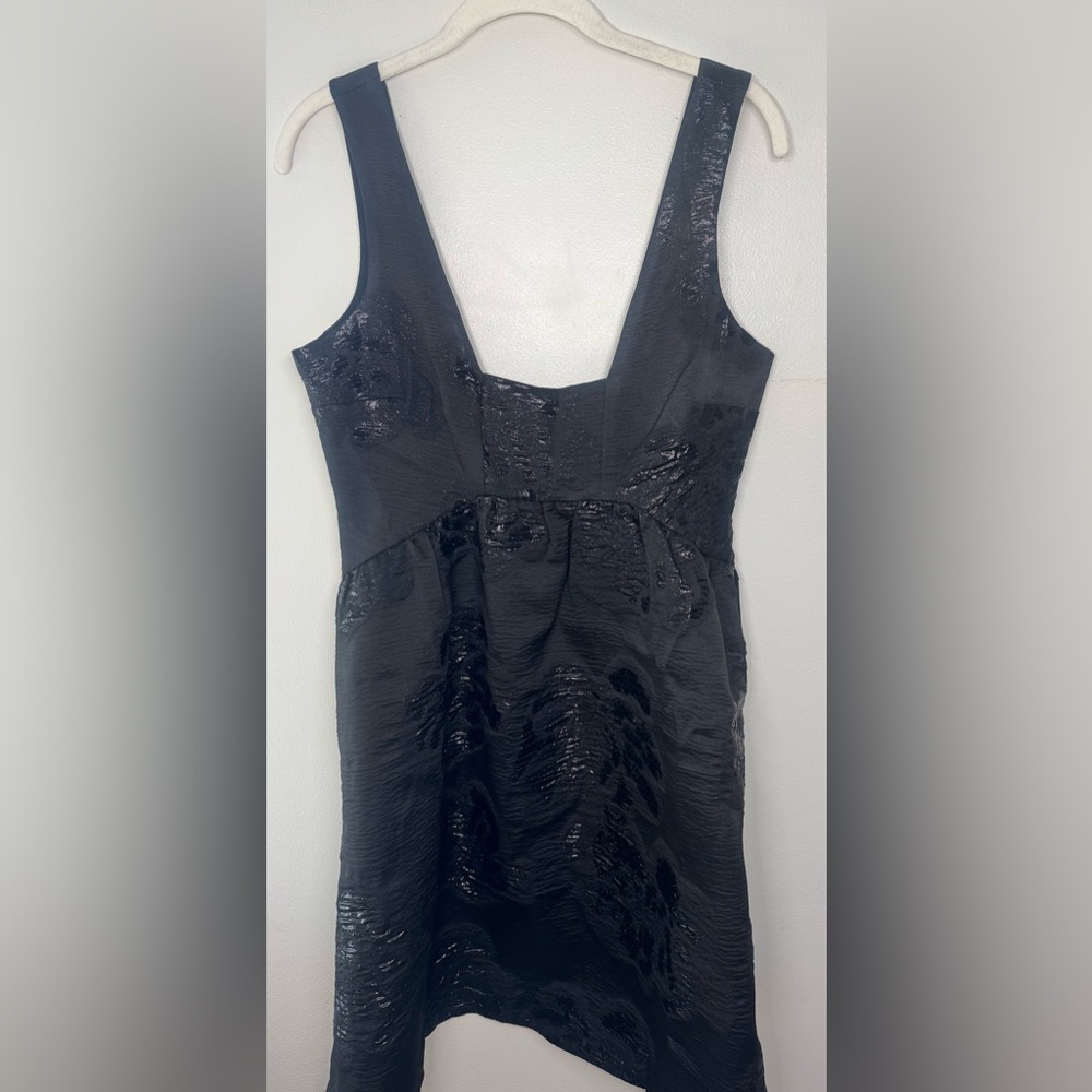 Anthropologie Maeve Jacquard Mini Dress SIZE 6 Black